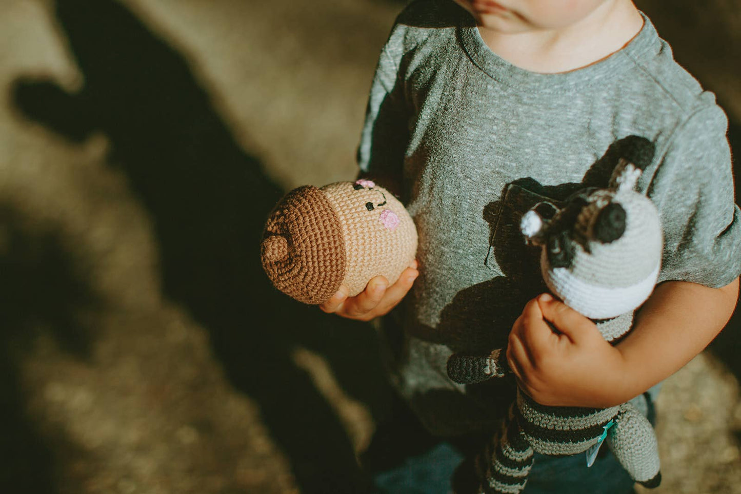 Crochet Baby Toy Friendly Acorn rattle