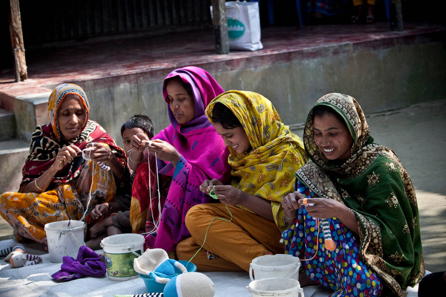 Crochet Baby Toy Crab rattle - red