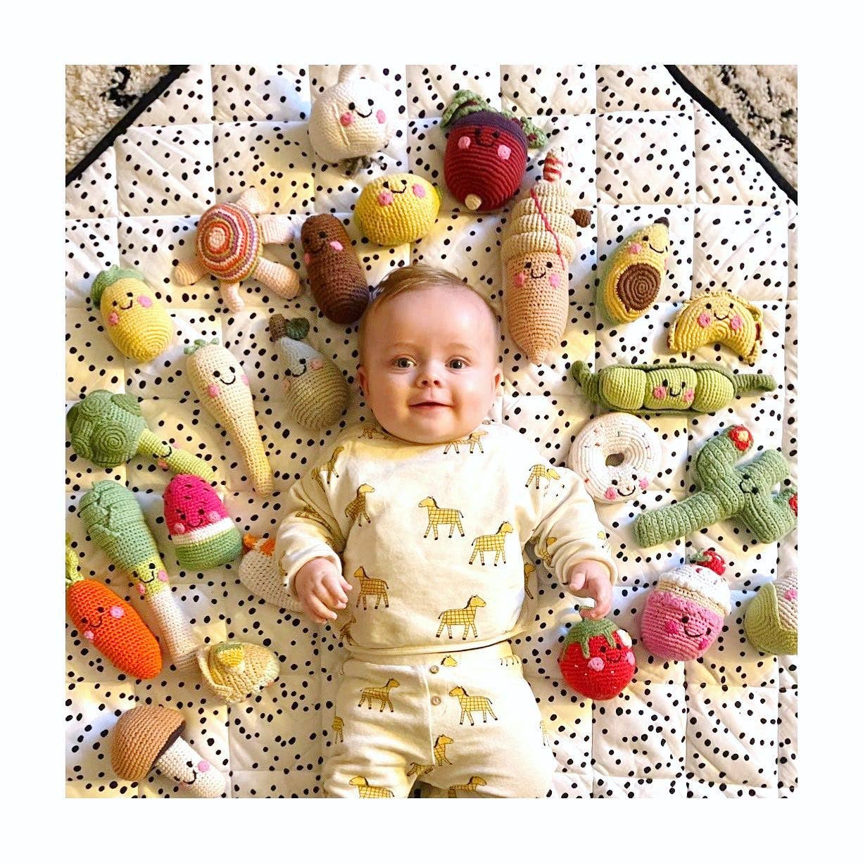 Crochet Baby Toy Friendly 99 ice cream rattle