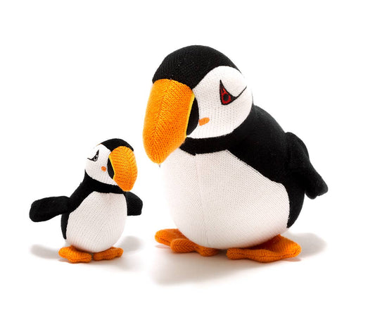 Knitted Puffin Plush Toy