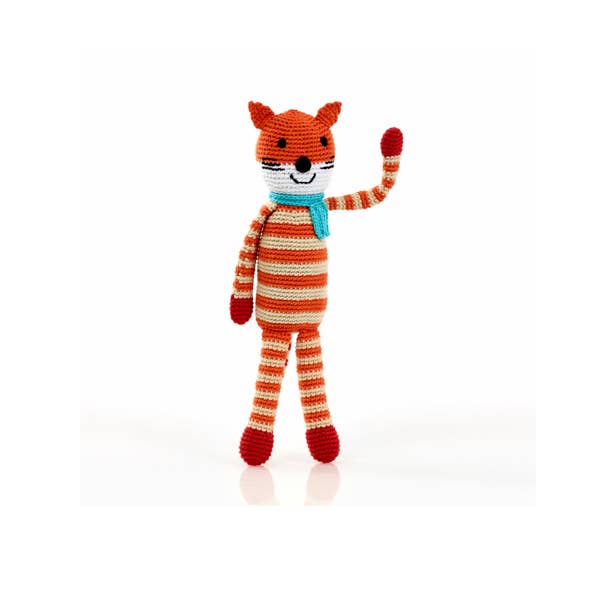 Crochet Baby Toy Fox rattle