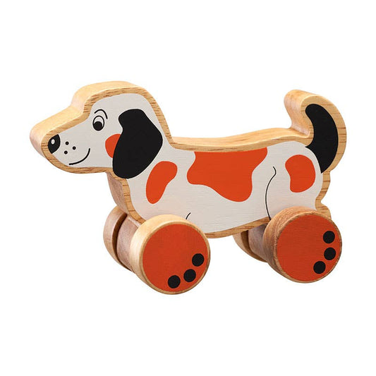 Dog push along - Handmade fair trade wooden kids toy