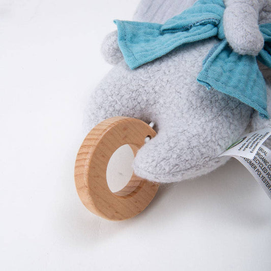 Elephant Musical Toy (Organic Cotton)