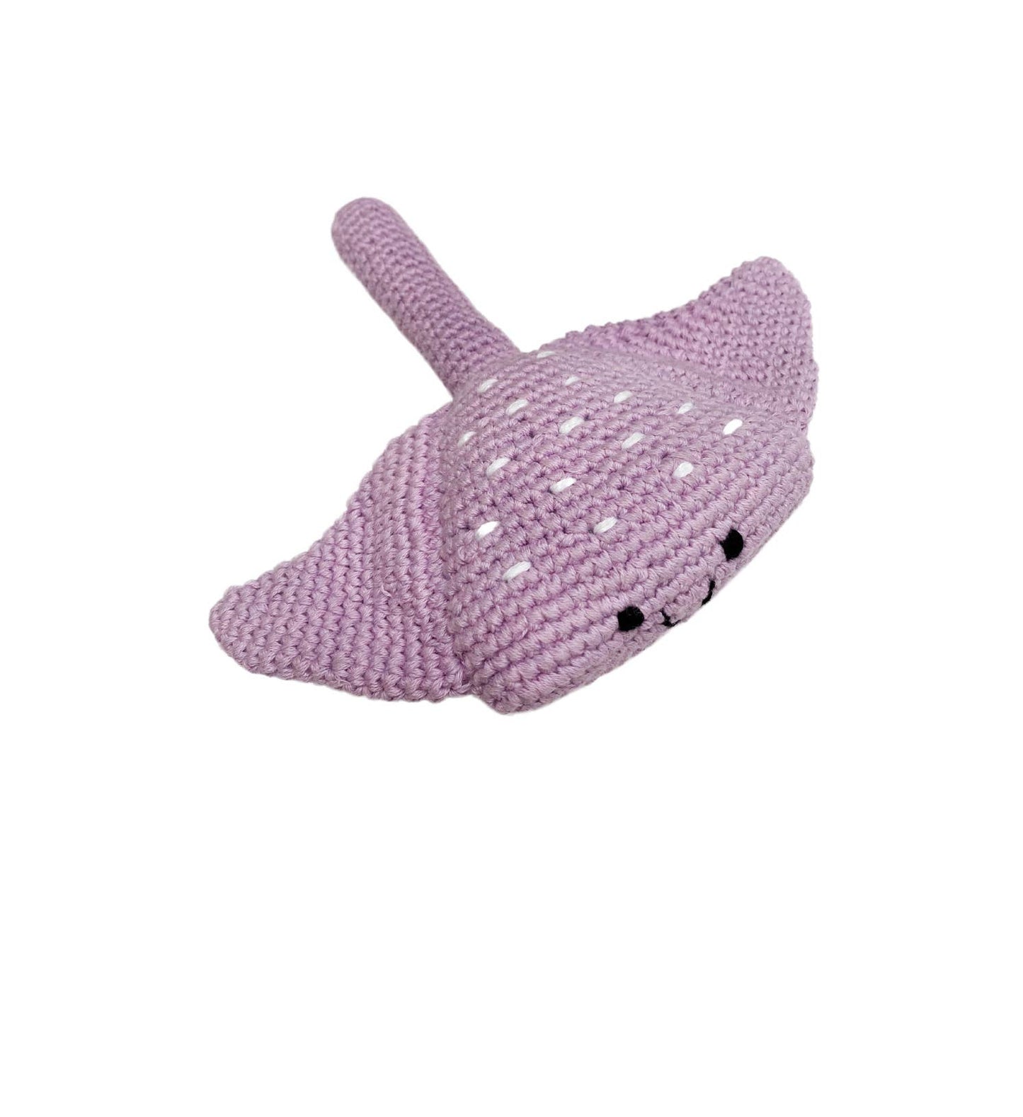 Crochet Baby Toy Stingray rattle