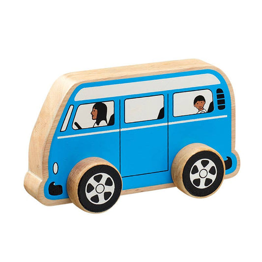 Camper van push along - Handmade fair trade wooden kids toy