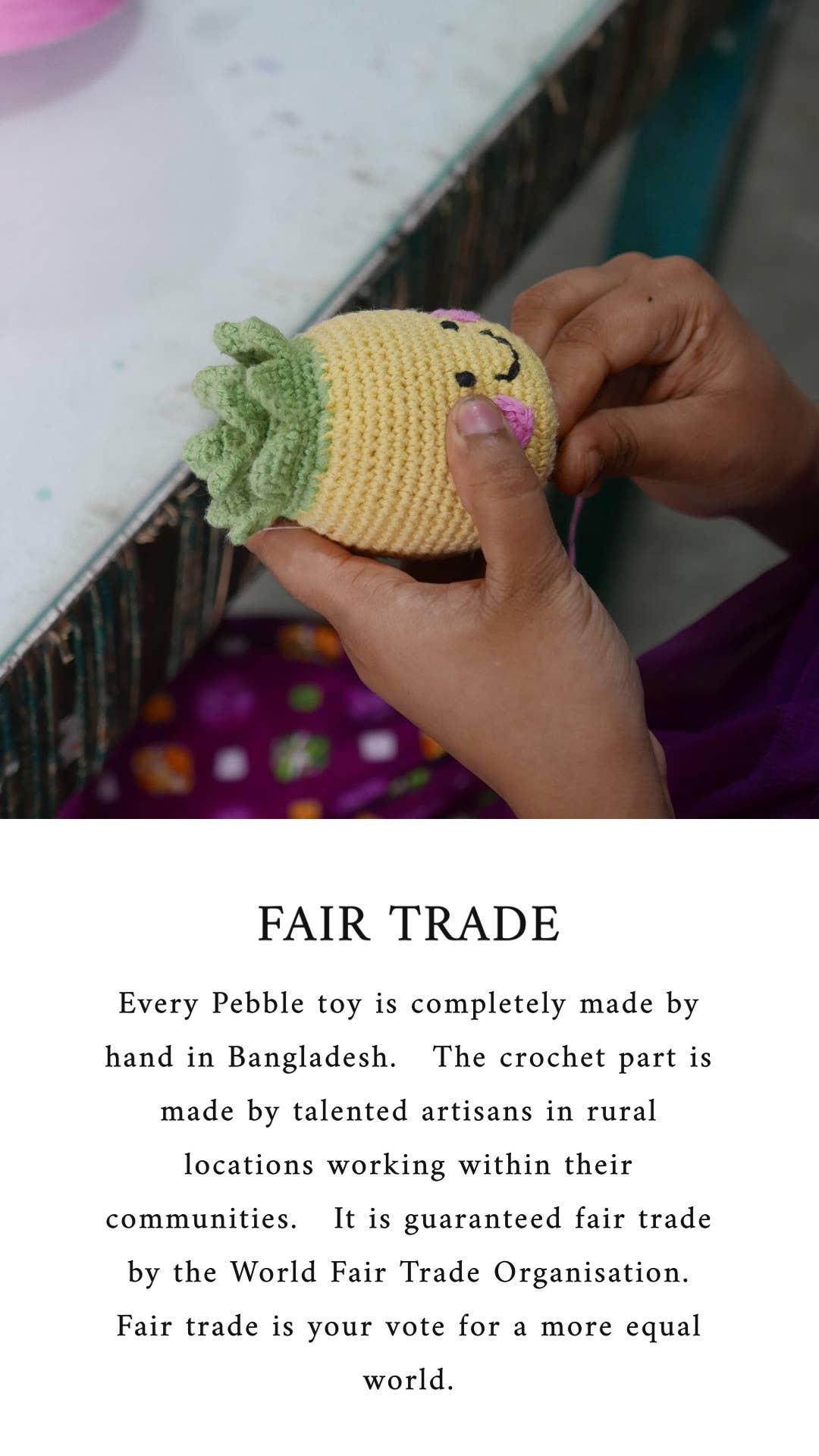 Crochet Baby Toy Stick rattle Lamb