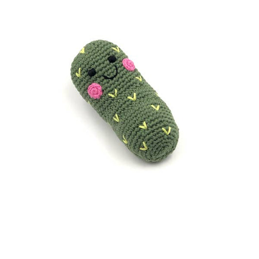 Crochet Baby Toy Friendly pickle rattle