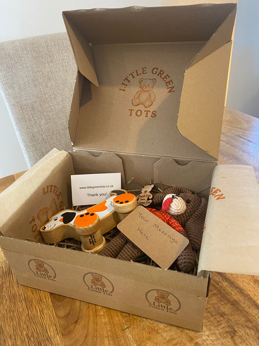 Dog push along - Handmade fair trade wooden kids toy