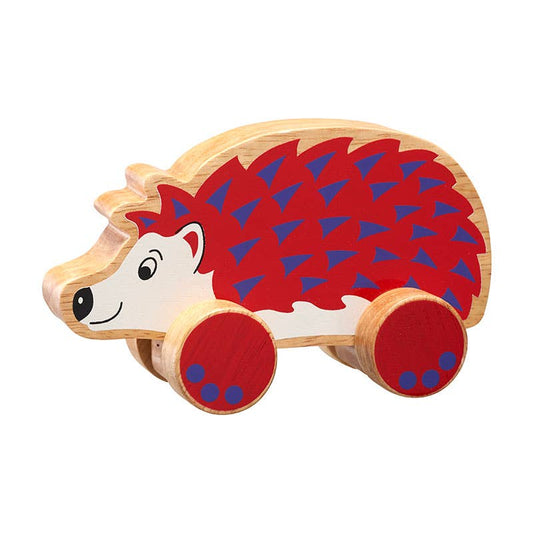 Hedgehog push along - Handmade fair trade wooden kids toy