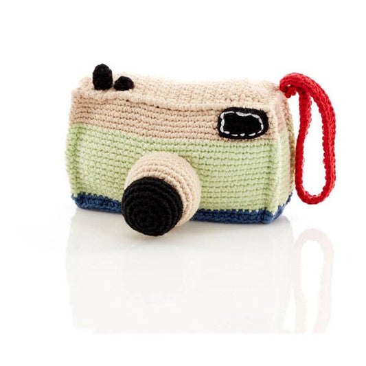 Crochet Baby Toy Camera rattle