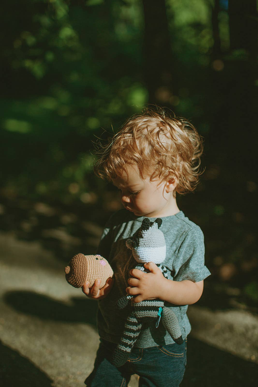 Crochet Baby Toy Friendly Acorn rattle