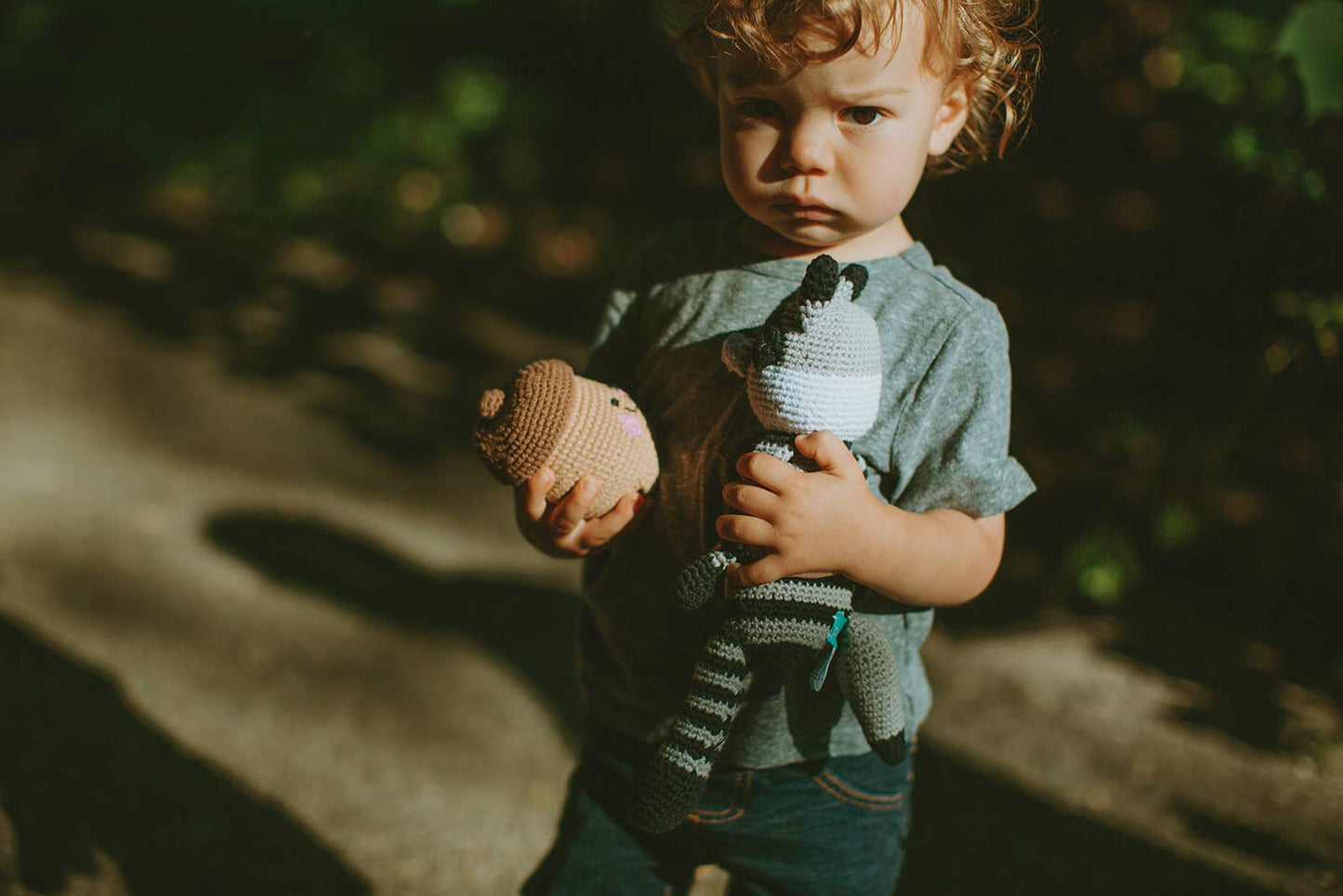 Crochet Baby Toy Friendly Acorn rattle