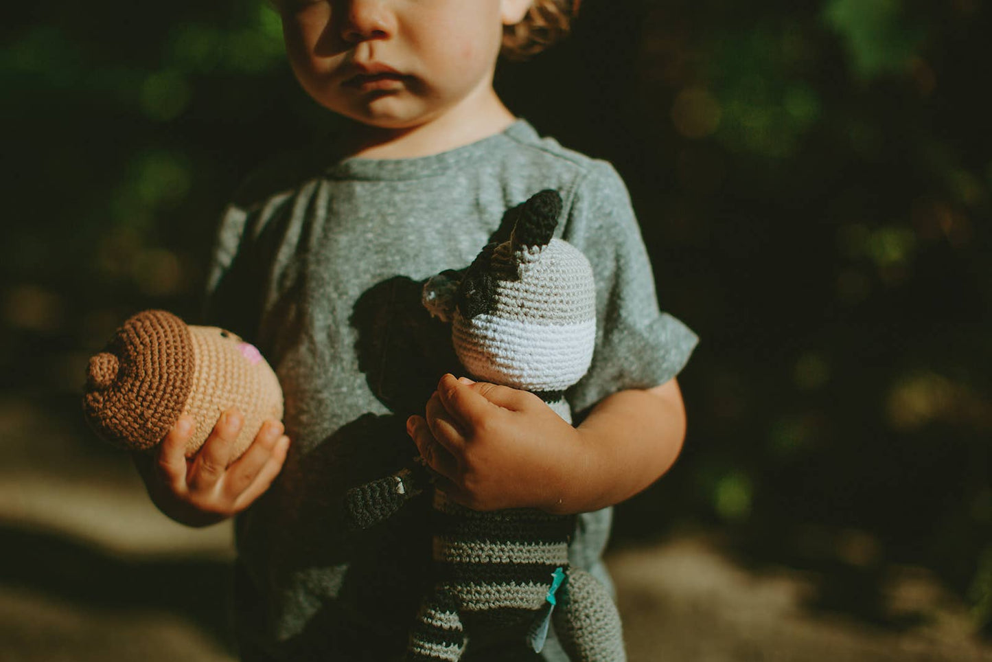 Crochet Baby Toy Friendly Acorn rattle