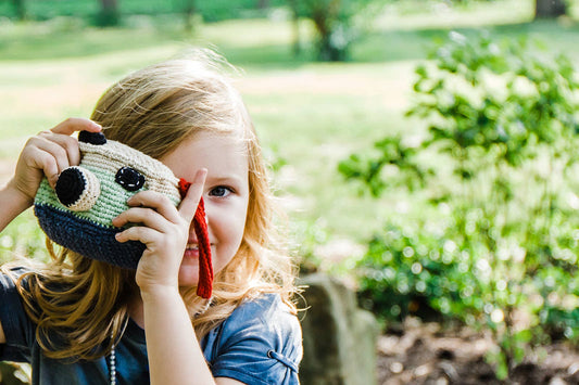 Crochet Baby Toy Camera rattle