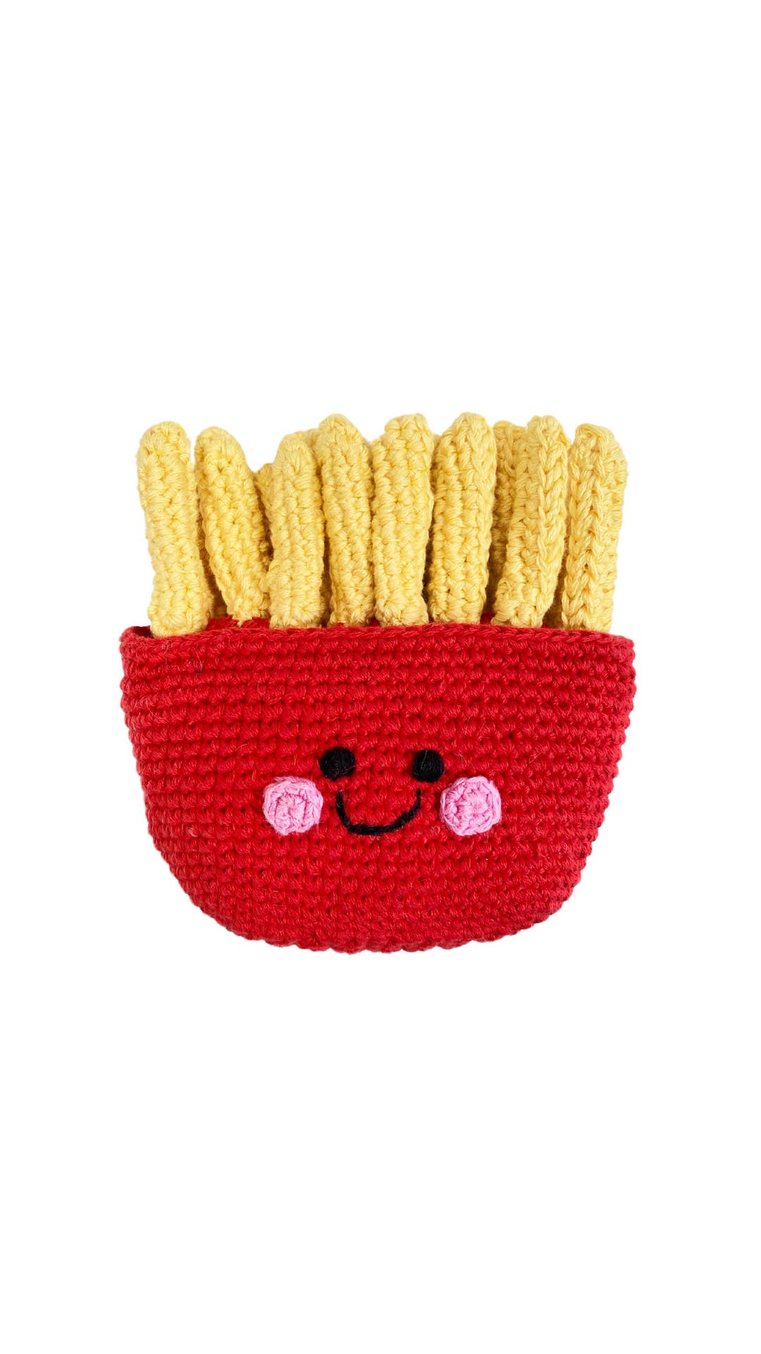 Crochet Baby Toy Friendly fries rattle