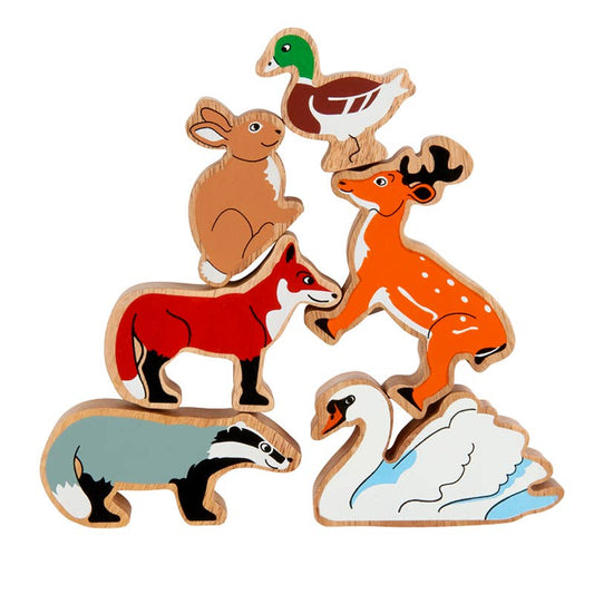Countryside animal playset - Fair trade wooden kids toy