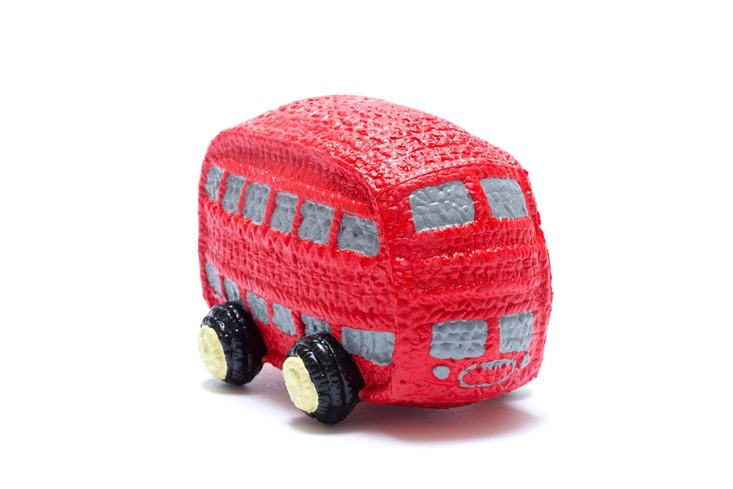 Rubber red bus