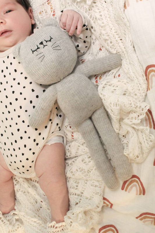 UK Handmade Lambswool Cat Soft Toy – Dijon