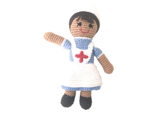 Crochet Baby Doll Nurse - dress