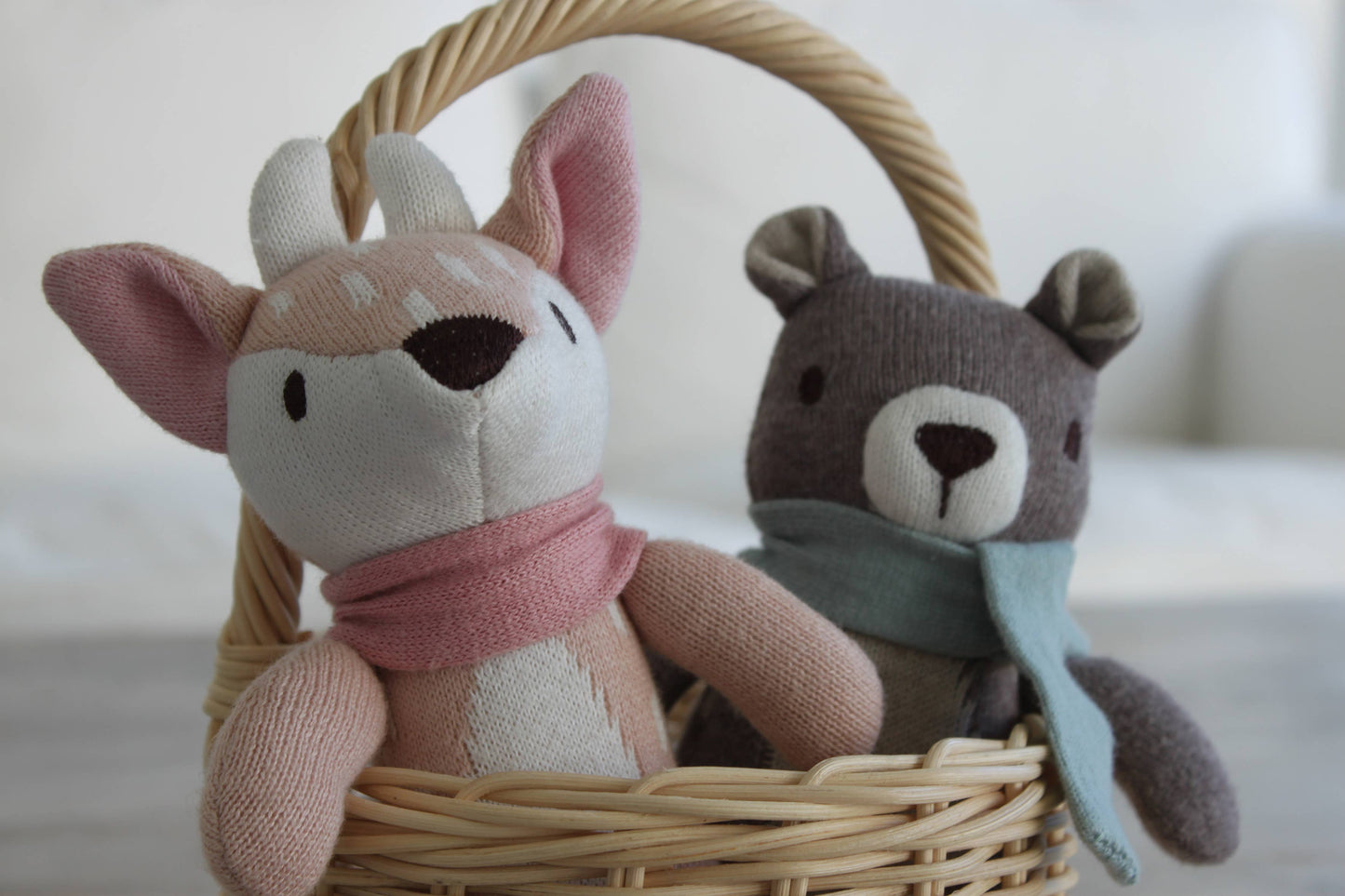 ThreadBear Fearne Deer  - Knitted Soft Toy 18cm