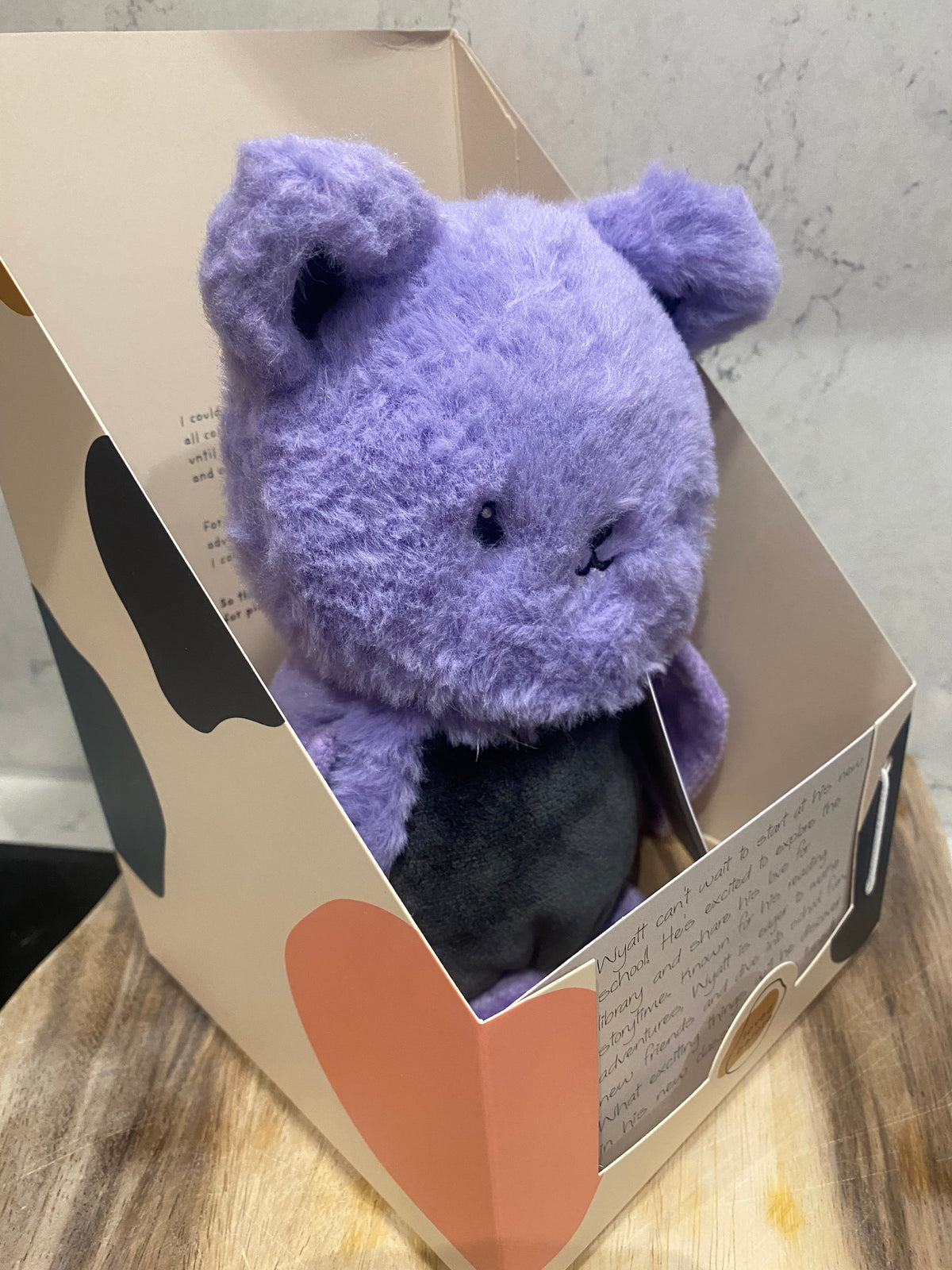 Loved Before - Purple Bat Plush - Wyatt  (Small)