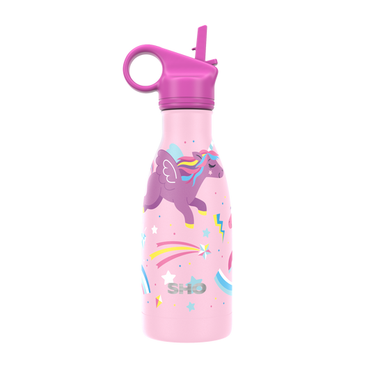 SHO - Original Kids Bottle┃Insulated Reusable Water Bottle (Ethically sourced and Low-impact transport)