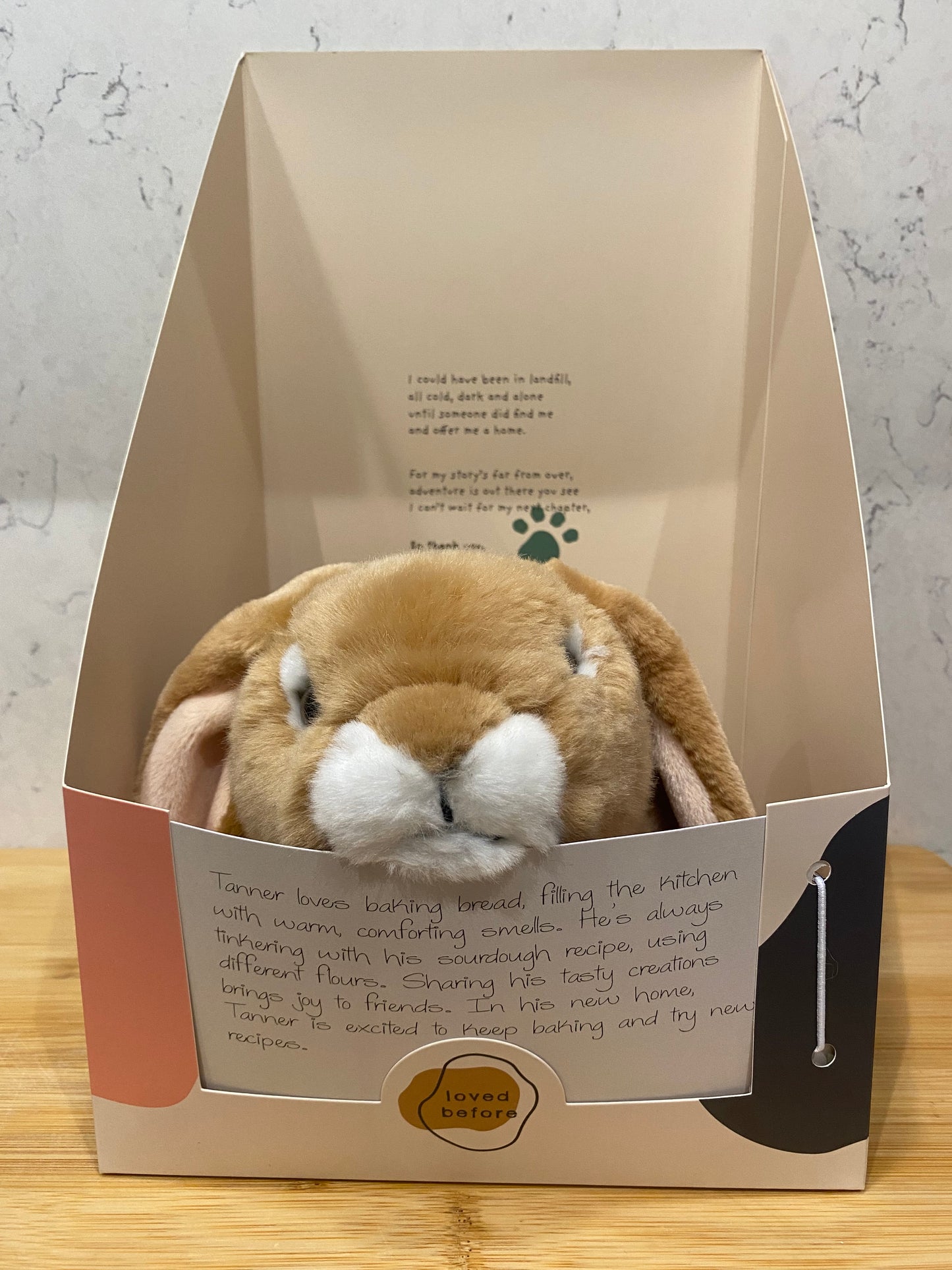 Loved Before - Bunny Soft Toy - Tanner – Eco-Friendly Pre-Loved Teddy Bear