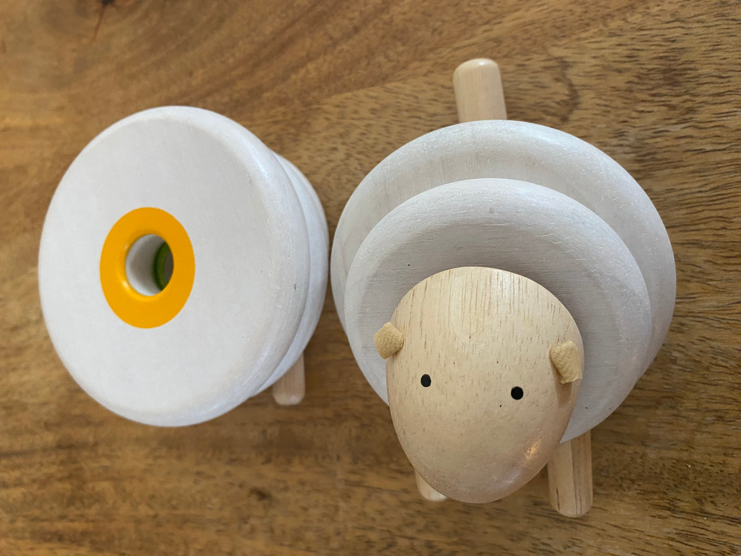 PlanToys Lacing Sheep Wooden Stacker – Sustainable Eco Friendly Toddler Toy