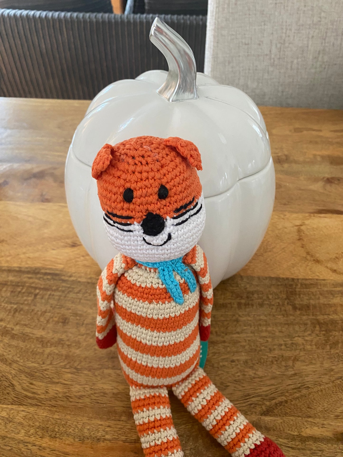 Crochet Baby Toy Fox rattle
