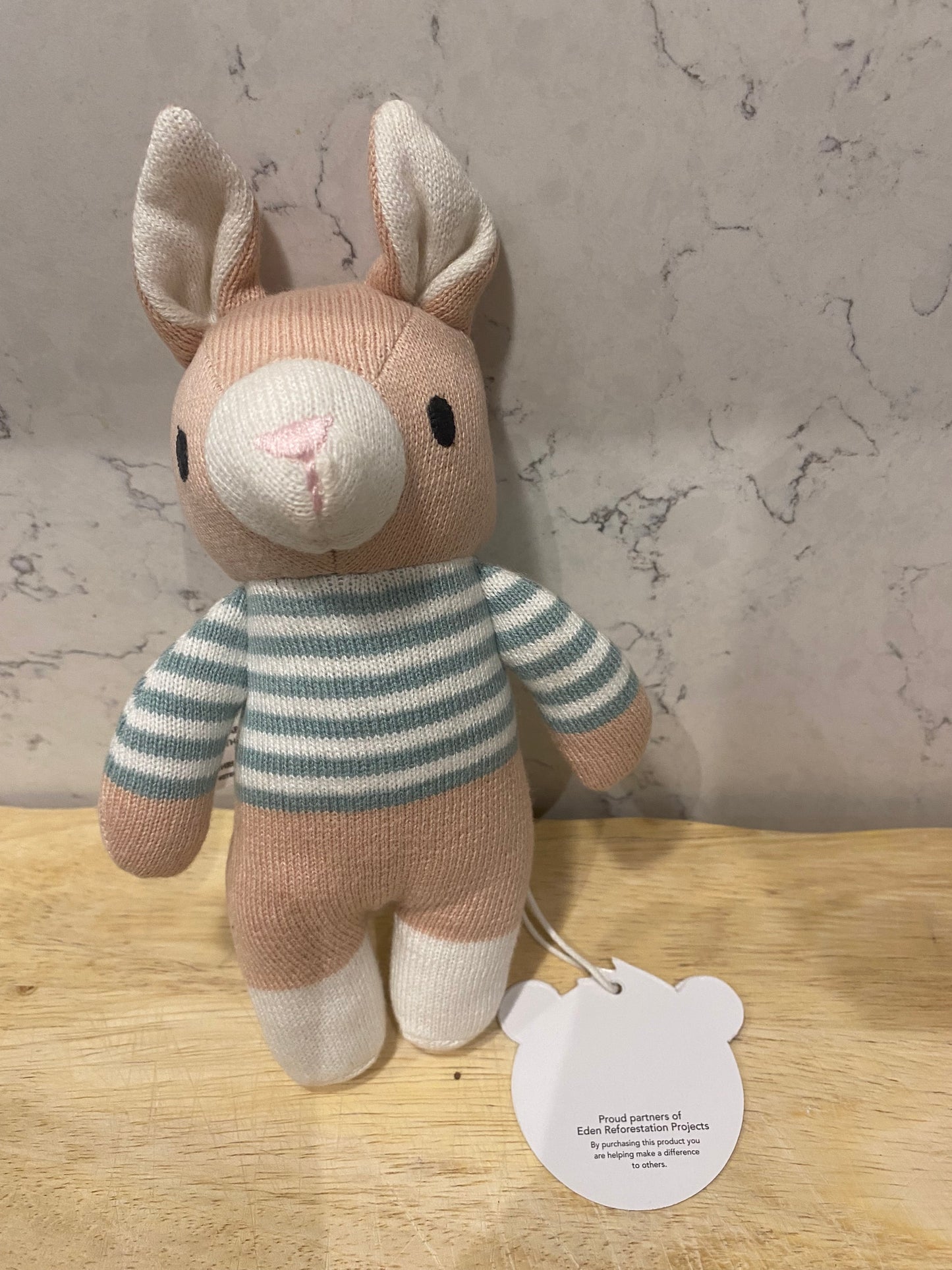 ThreadBear Finbar Hare - Knitted Soft Toy 18cm