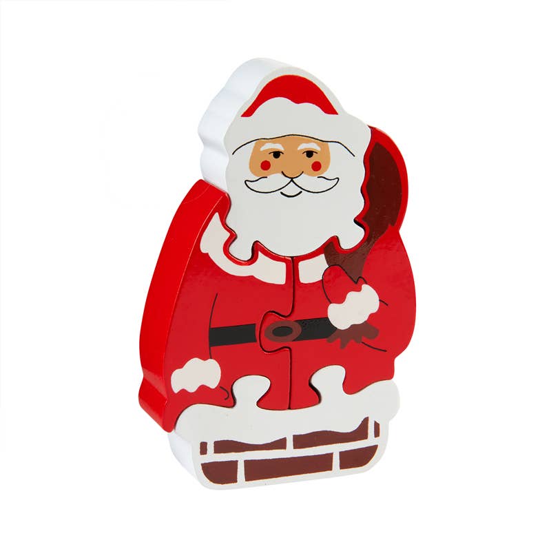 Father Christmas puzzle - Fair trade wooden kids toy