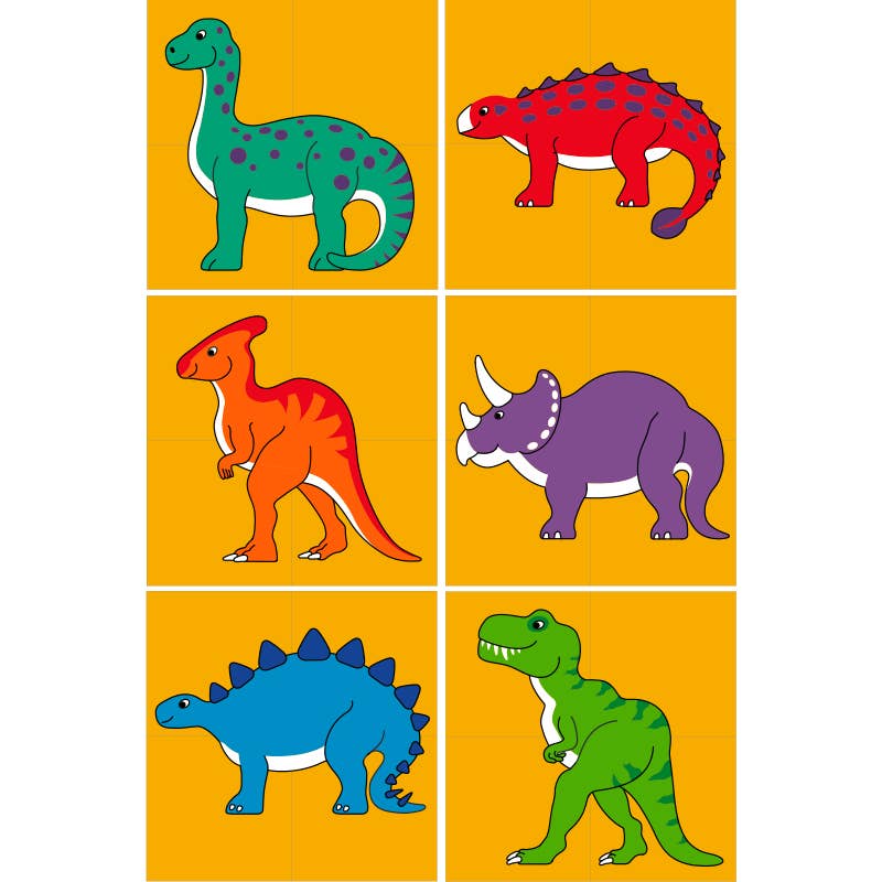 Dinosaur puzzle - Handmade fair trade kids wooden toy