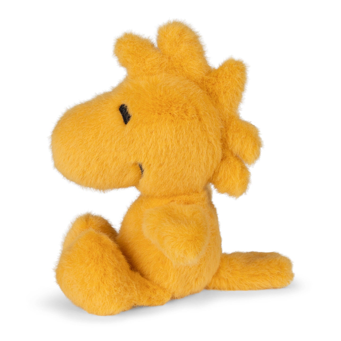 Yellow Woodstock plush toy on a white background