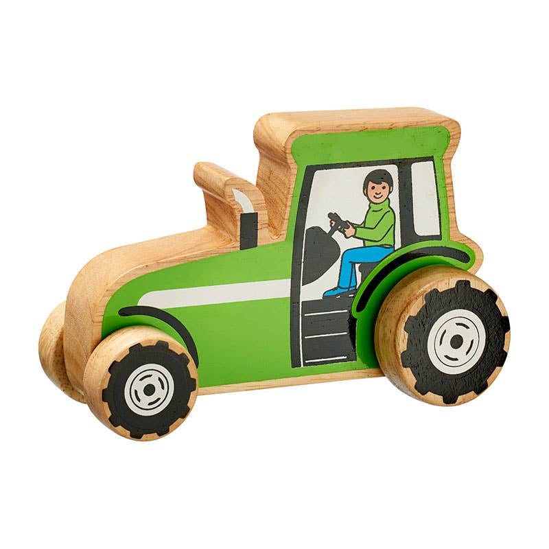 Tractor push along - Handmade fair trade wooden kids toy