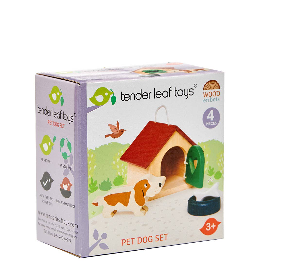 Tender Leaf Toys Pet Dog Set packaging on a white background